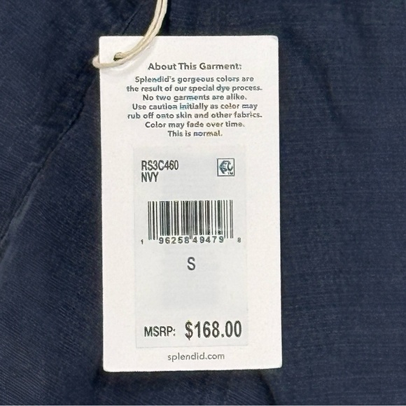 Splendid Perla Linen Blend Pull on Tapered Leg With Pockets Lounger Pant Small - Picture 5 of 6